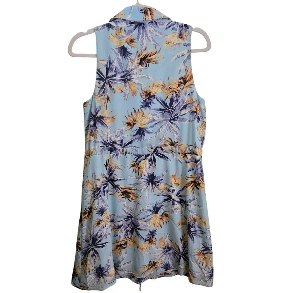Anthropologie NWT Skies Are Blue Brie Printed Dress Light Blue Size 8